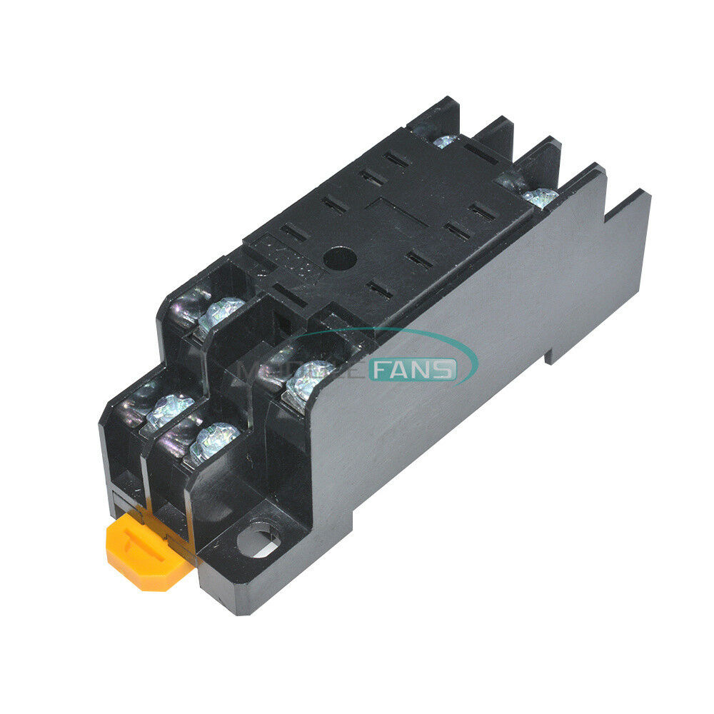 AC 220V DC 24V 5A 8 Pin PYF08A Relay Socket Base for MY2NJ/HH52P/ H3Y-2/ST6P