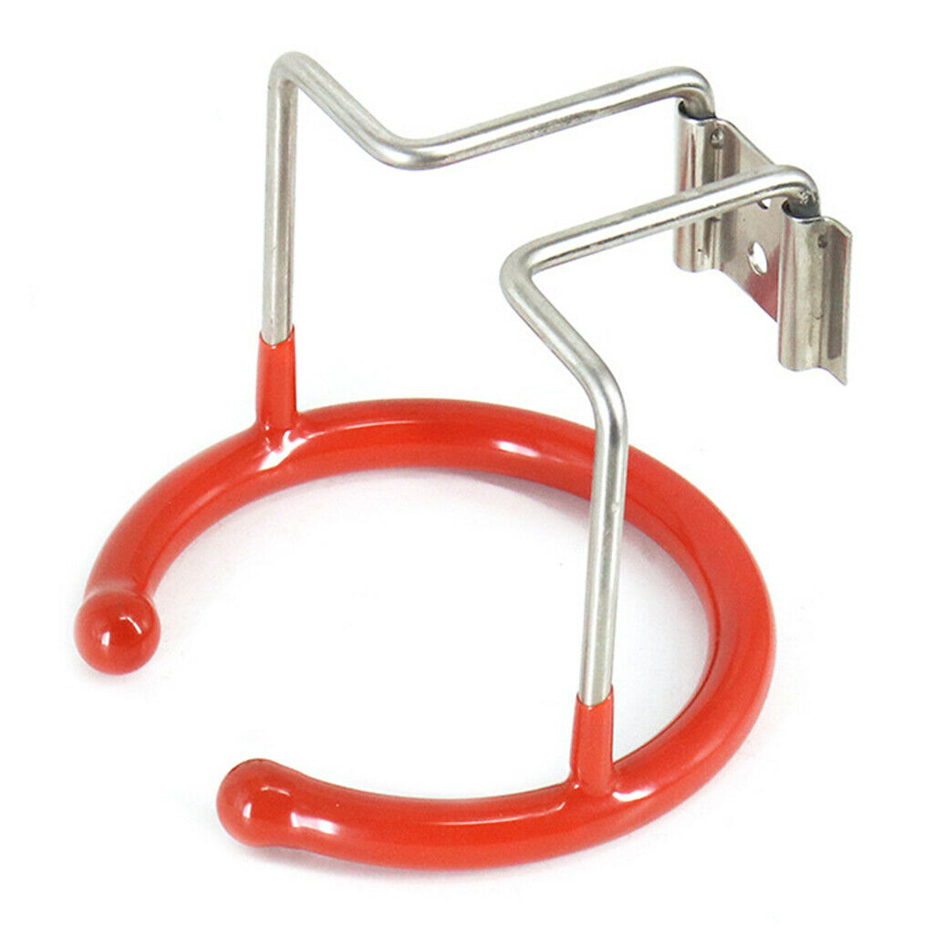 1pc Stainless Cup Drink Holder Support Rack Car Yacht Cup Stand w/ Screws