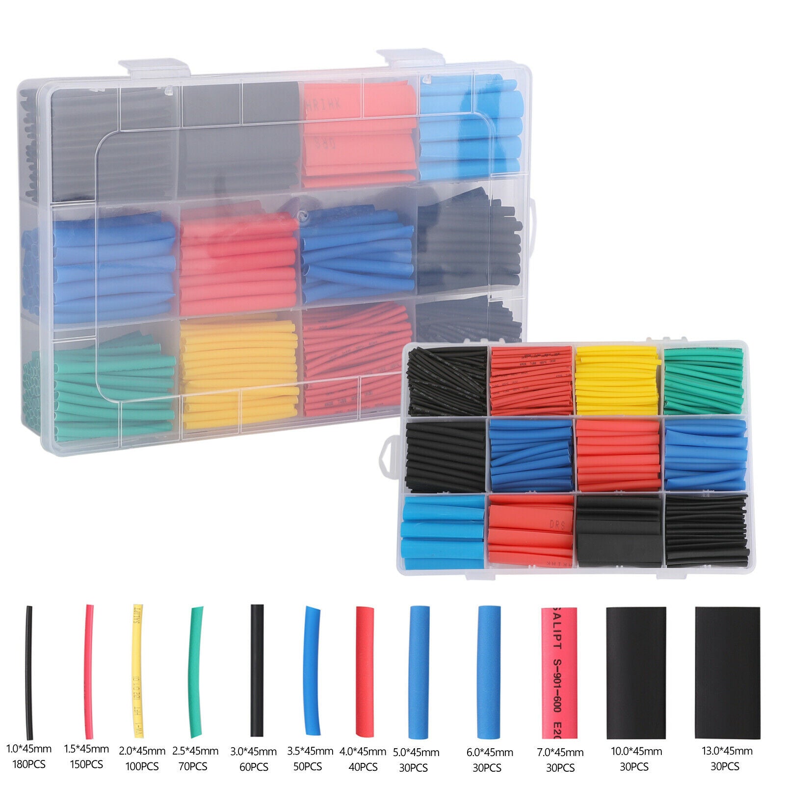 800x 2:1 Waterproof Dual Wall Adhesive Heat Shrink Wire Heatshrink Tubing Kits