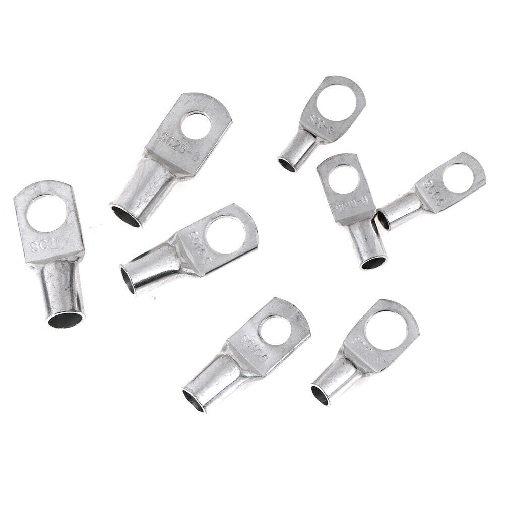 60pcs Electrical Wire Copper Lug Battery Cable Ring Connector Terminal s ^PEX WF