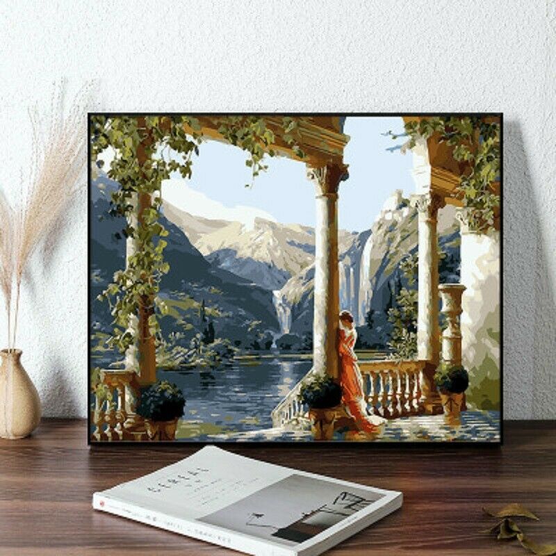 Beautiful scenery DIY Paint By Numbers Kit Digital Oil Painting Art Home Decor