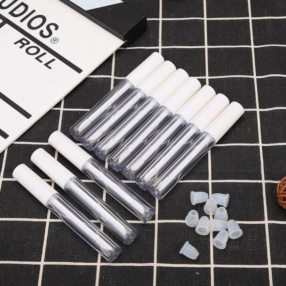 10PCS 2.5 ml Lip Gloss Tubes Clear Empty Containers Refillable Tube DIY