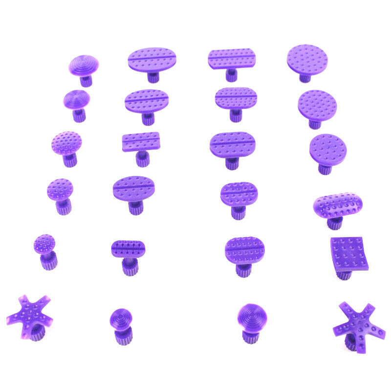 24 PCS Removal Tool Car SUV Body Paintless Dent Repair Tools Glue Puller Lifter