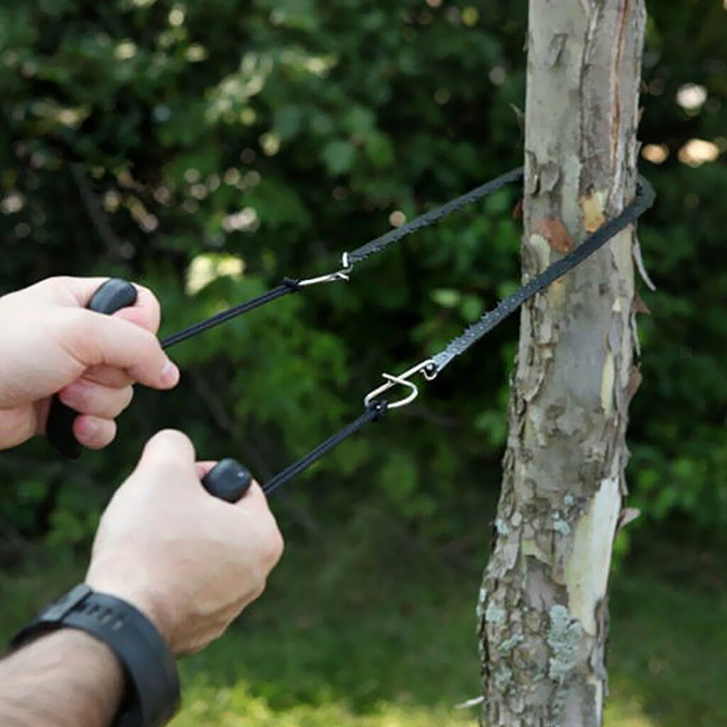 Steel Wire Saw Outdoor Chain Saw Hunting Saw Manual Tool Tree 50cm Black