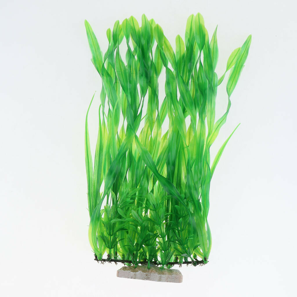 Pack of 2 Artificial Aquarium Fish Tank Plants for Home Office Aquarium