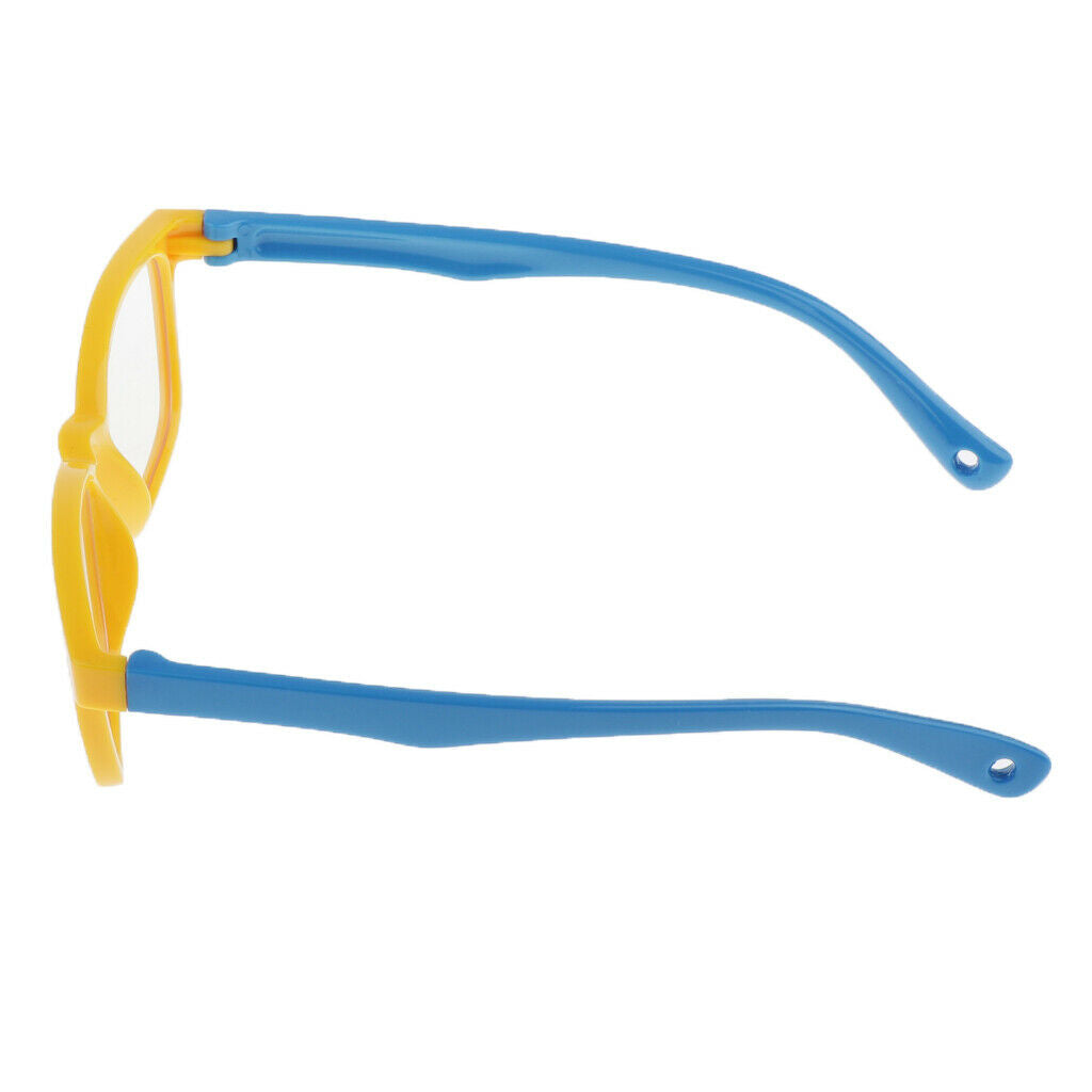 3Pcs Stylish Anti Blue Silicone Frame Digital Rectangle Eye Glasses Gift