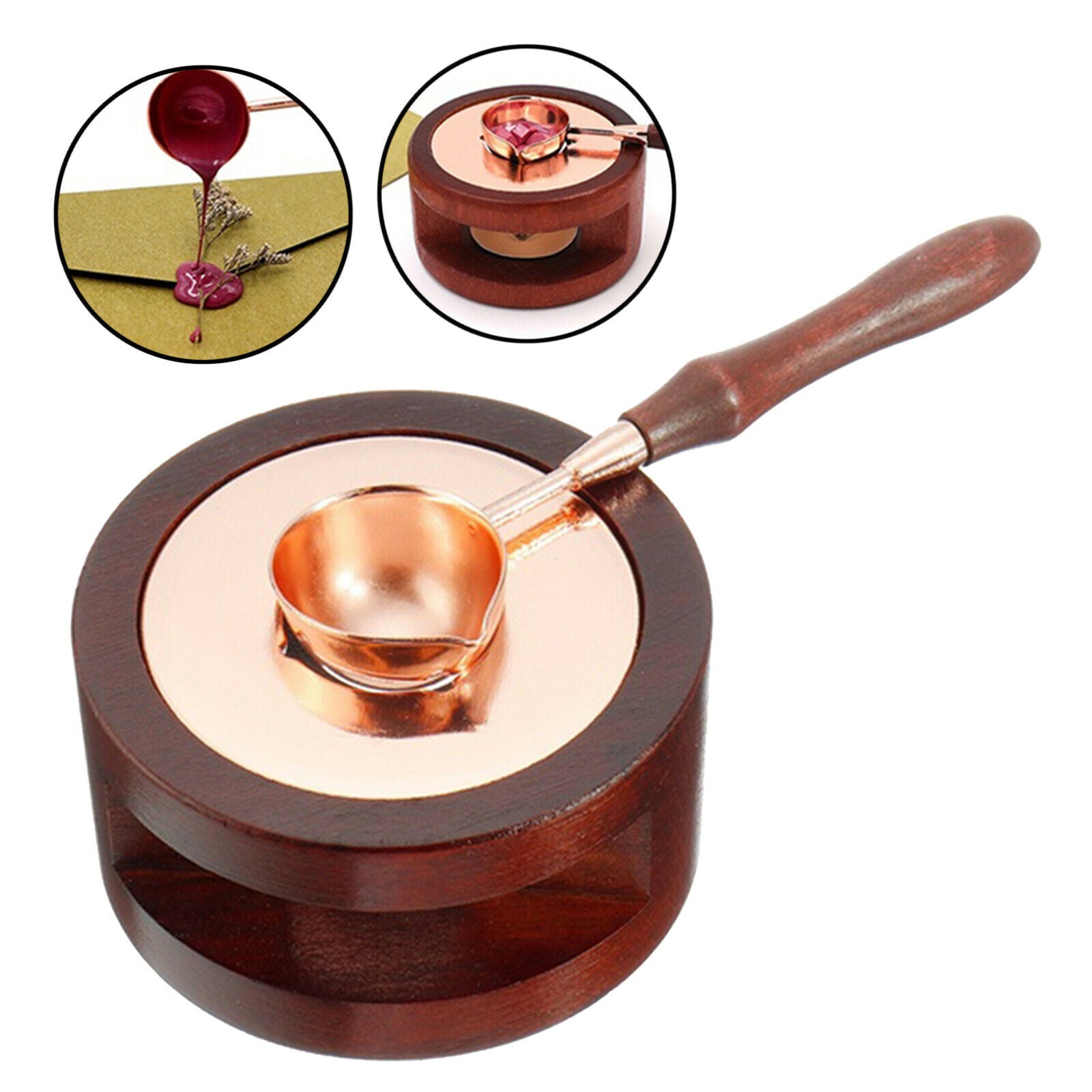 Wax Seal Warmer Melting Kit for Wax Sealing Stamp Presents, Wedding Envelope