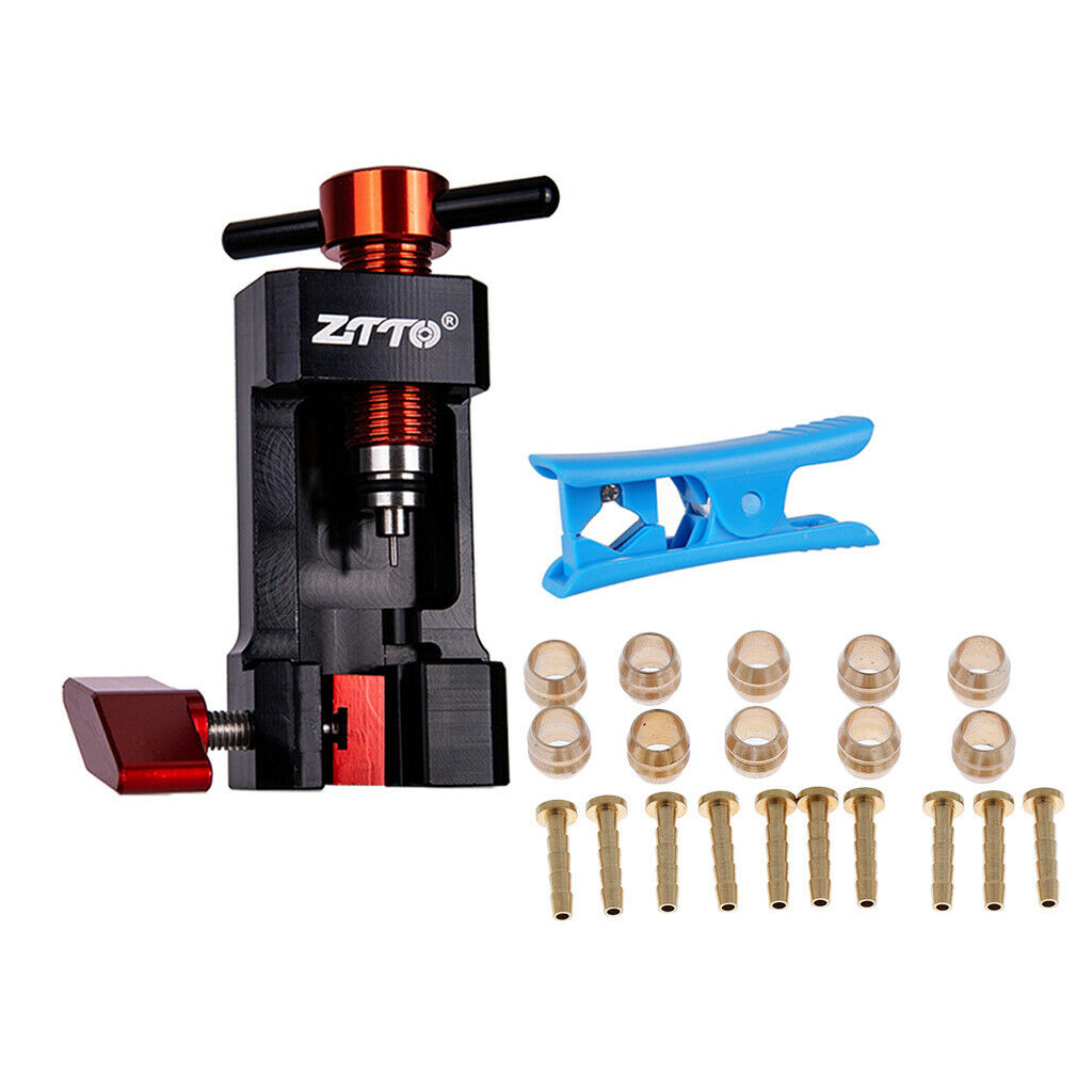 Bicycle Hydraulic Needle Driver Fitting Hose Olive Insert & Pipe Cutter Tool