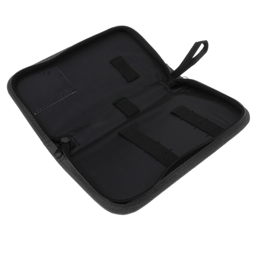 Durable Barber Hairdressing Bag Barber Leather Bag Beauty Brushes Kit Black