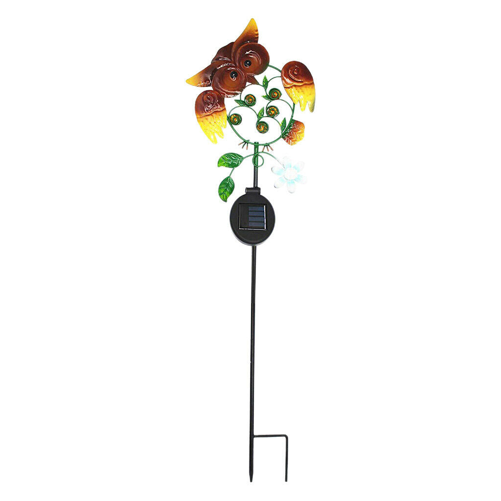 Waterproof Metal Solar LED Lights Stake for Patio Art Decor Outdoor Decor
