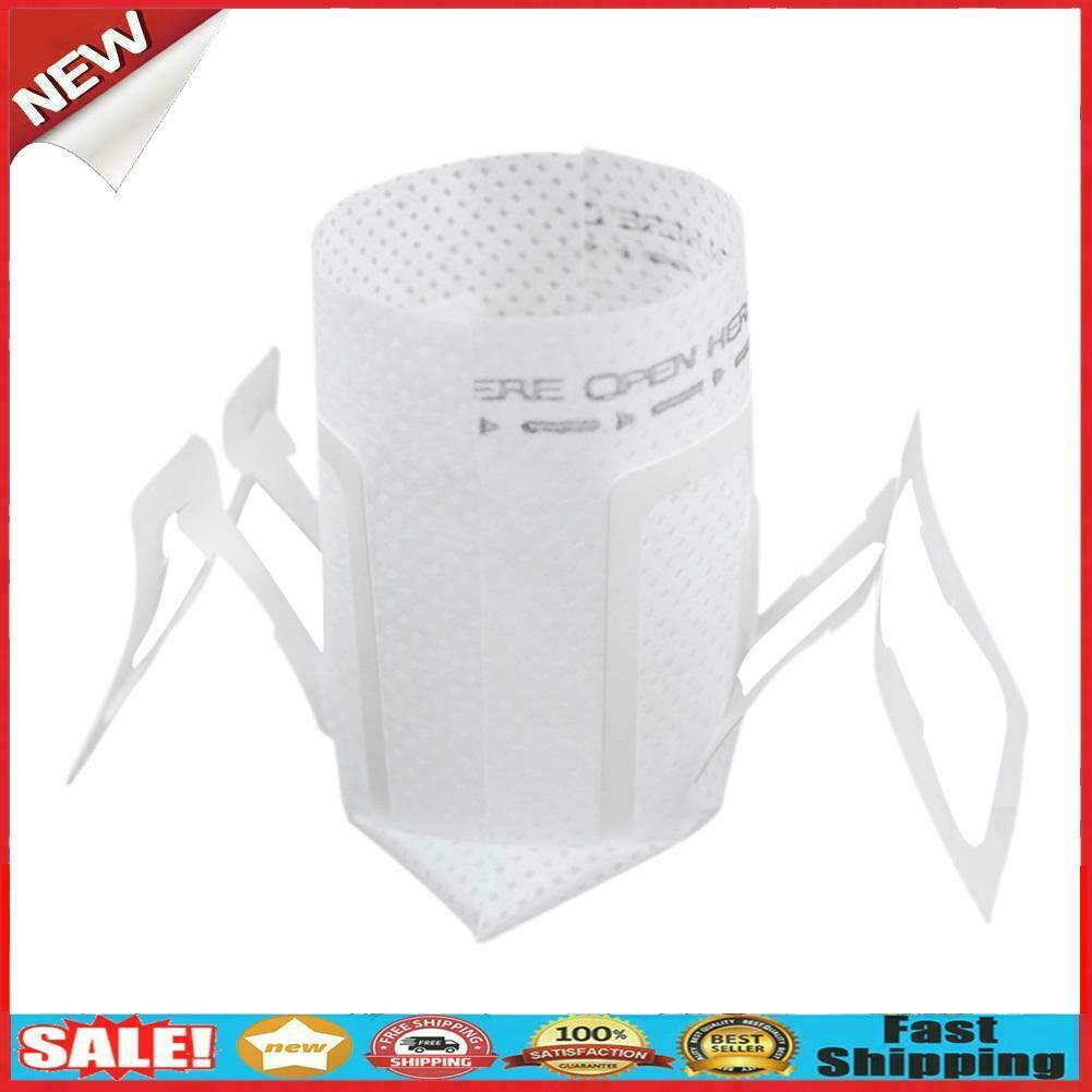 50pcs Drip Coffee Filter Bag Portable Hanging Ear Coffee Tea Filters Paper @