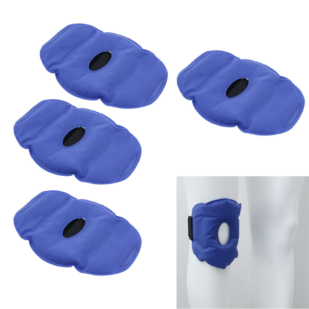 4x Knee Hot Pack Wrap Gel Ice Bag Cold Knee Brace with Strap Injury Swelling