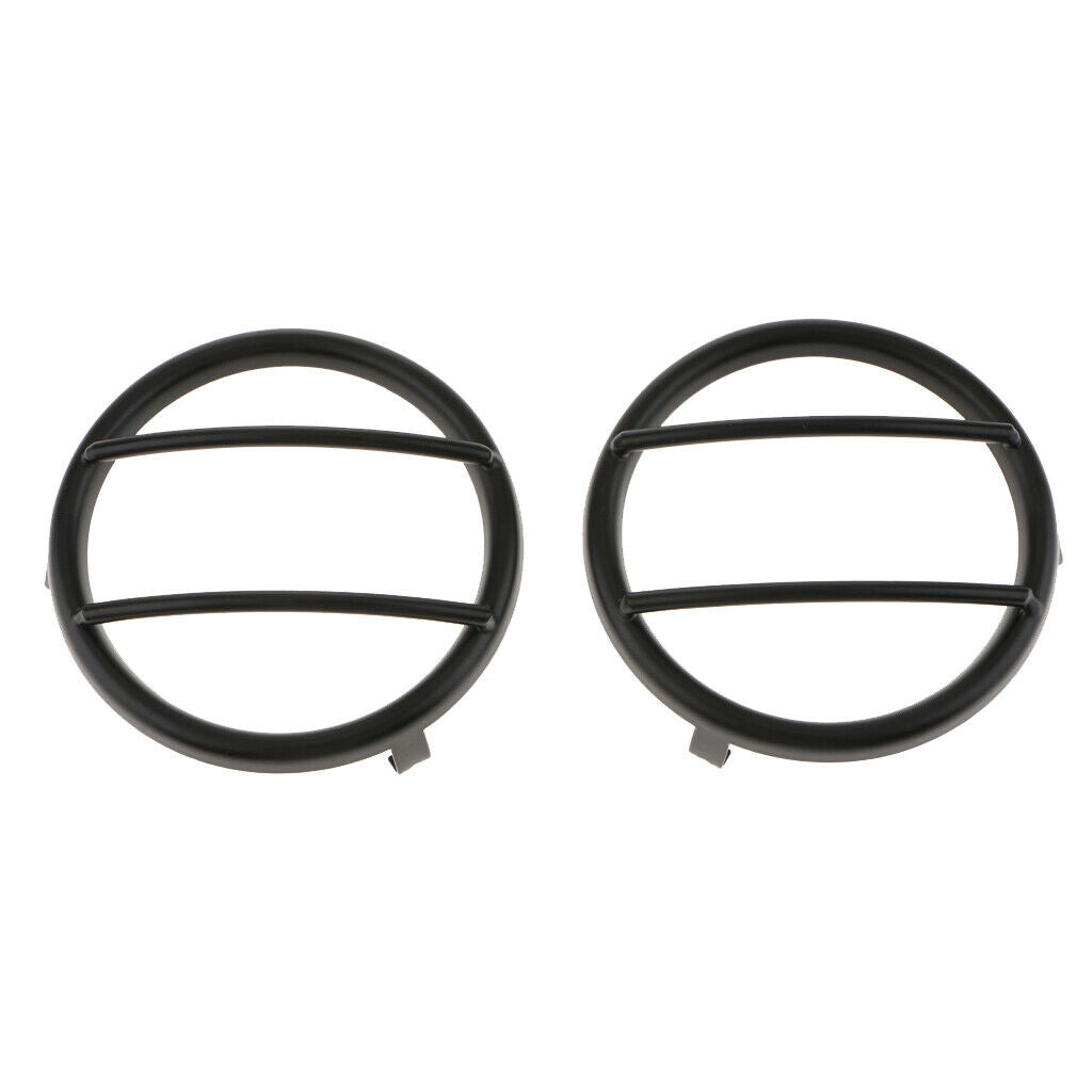2 Pieces Car Turn Signal Light Cover Frame For Jeep Wrangler 2007-2018 Black