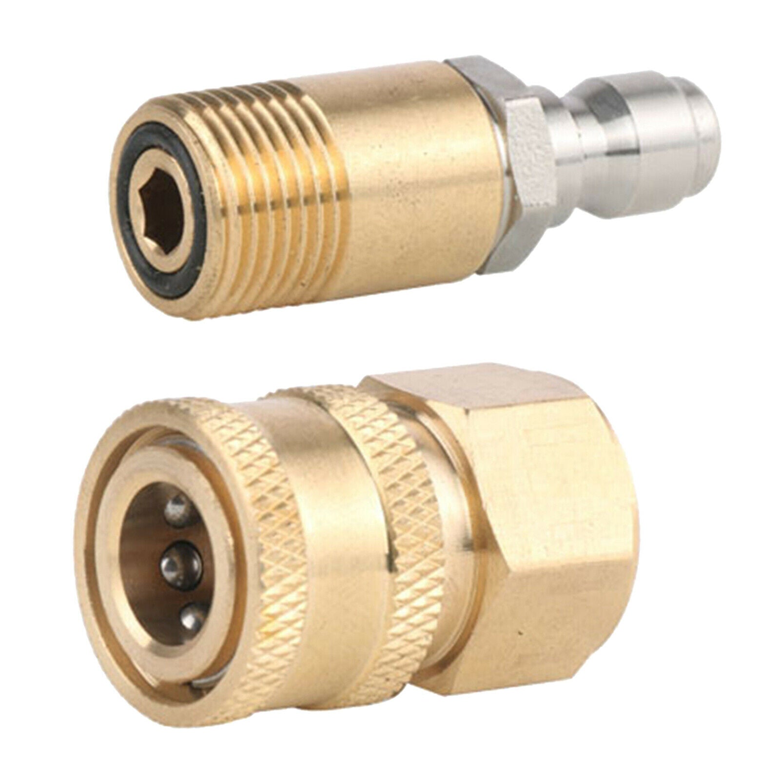 M18 Pressure Washer Adapter Set Quick Connect Quick Release Solid Brass 1/4"