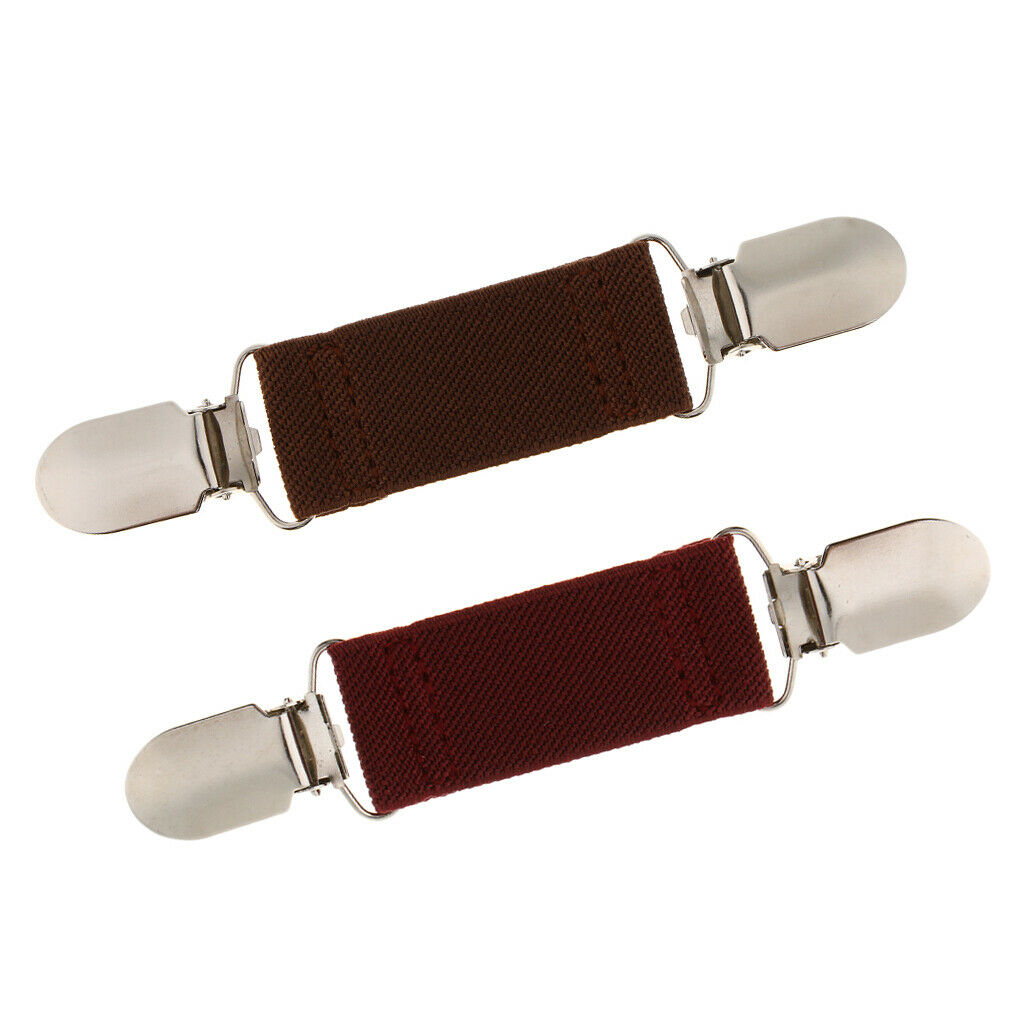 2 Pack Casual Shirt Collar Dress Cinch Sweater Cardigan Clip Clasps Clothing