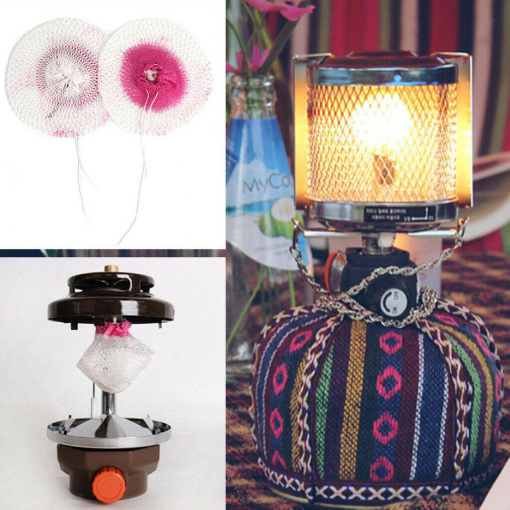 Gas Lantern Tent Propane Fuel Lamp Picnic Hanging Light with 10 Mantle Hard Case