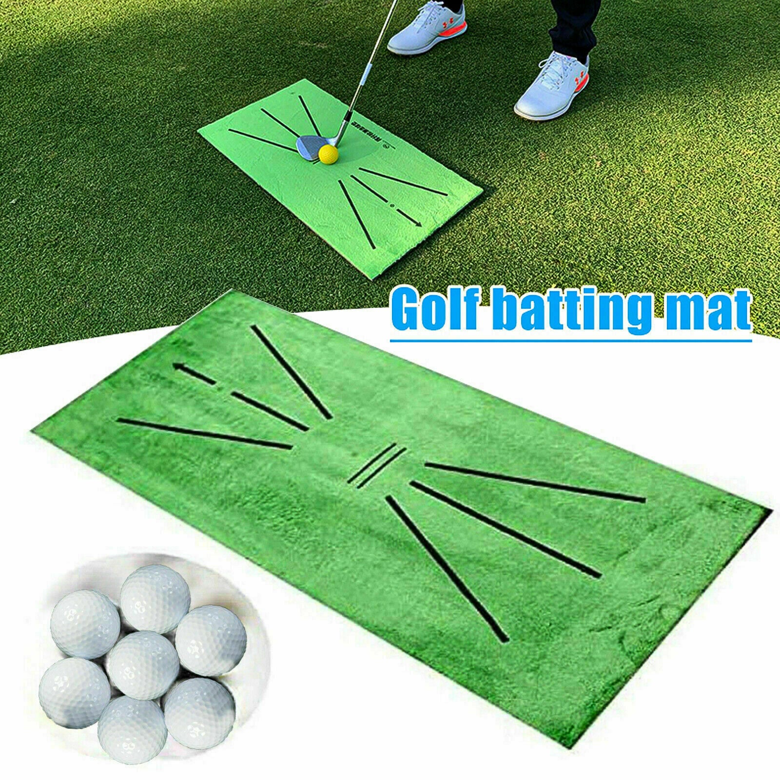 US-Golf Training Mat for Swing Detection Batting Golf Practice Training Aid Game