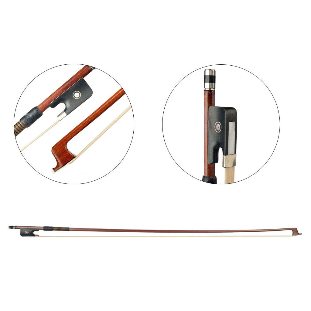 1 Piece Horsehair Brazilwood Viola Bow for 15''16'' Viola String Instrument