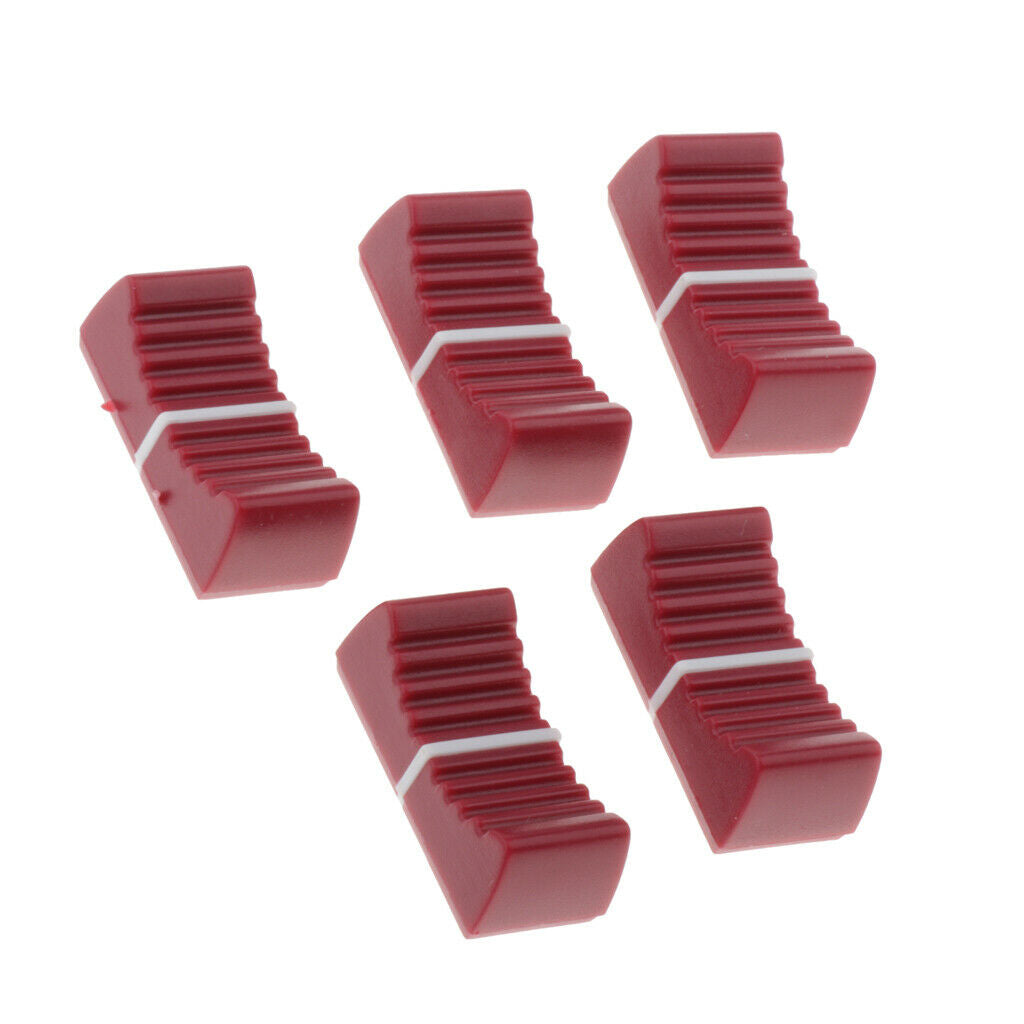 15x Sound Console Straight Sliding Potentiometer Plastic Knob DIY Parts Accs