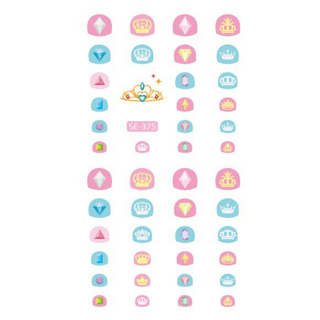 Lots 10 Cute Crown Nail Art Stickers Tips Decals for Mirror Bag Clothes