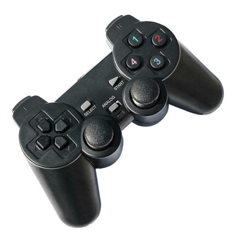 USB Wireless Double Handle Game Controller Joystick Vibration Gamepad for PC