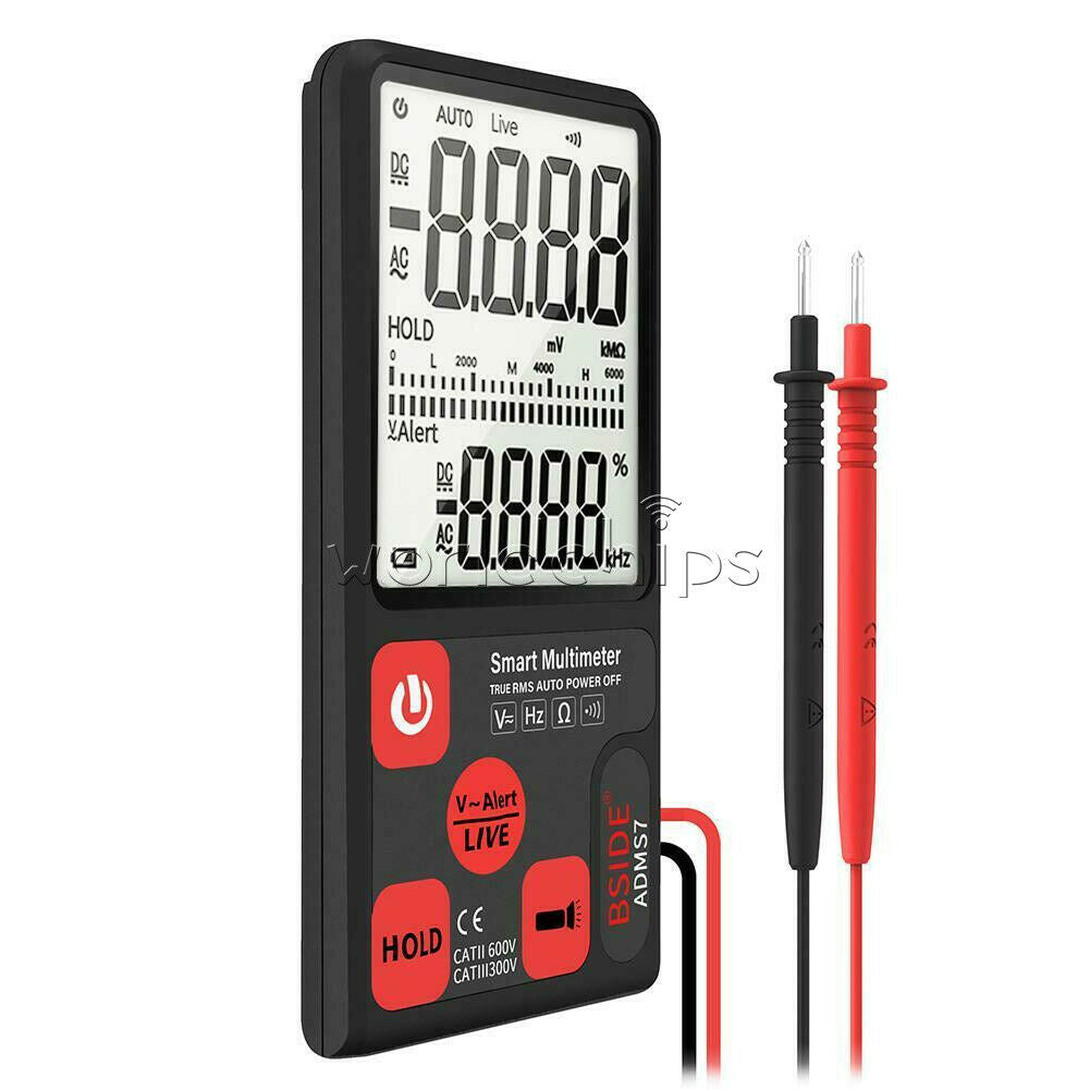 ADMS7 LCD Digital Voltmeter Ammeter Ohm Meter Multimeter Voltage AC DC Tester