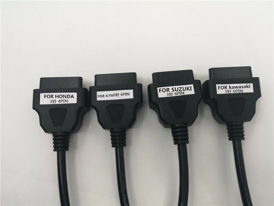 1PC Motorcycle OBDII OBD2 Diagnostic Cable Adapter 6 Pin 4needles For Kawasaki