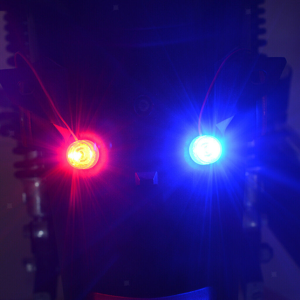 2 Pieces Car Auto Truck ATV Flashing Emergency LED Strobe Lights RED BLUE