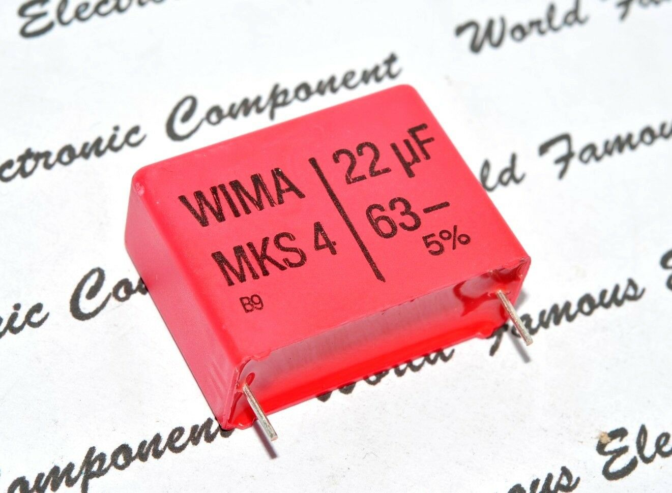 1pcs - WIMA MKS4 22uF (22µF) 63V 5% pitch:27.5mm Capacitor MKS4C052206D00JSSD
