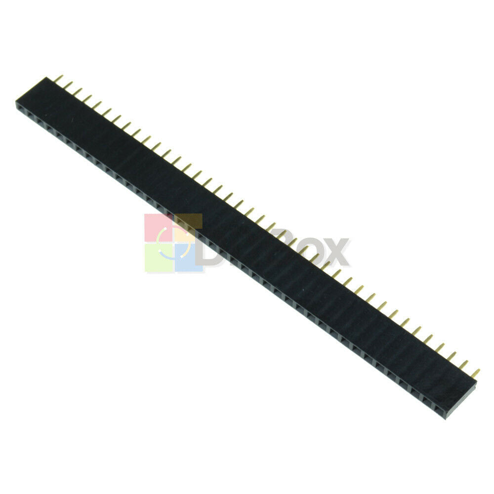 100Pcs 40pin 2.54mm Single Row Straight Female Pin Header Strip PBC Fit Arduino