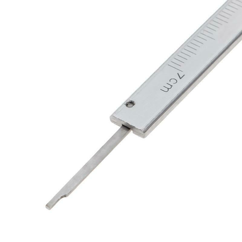 Mini Vernier Caliper 0-70mm Guage Pocket Stainless Hardened Metric Machinist