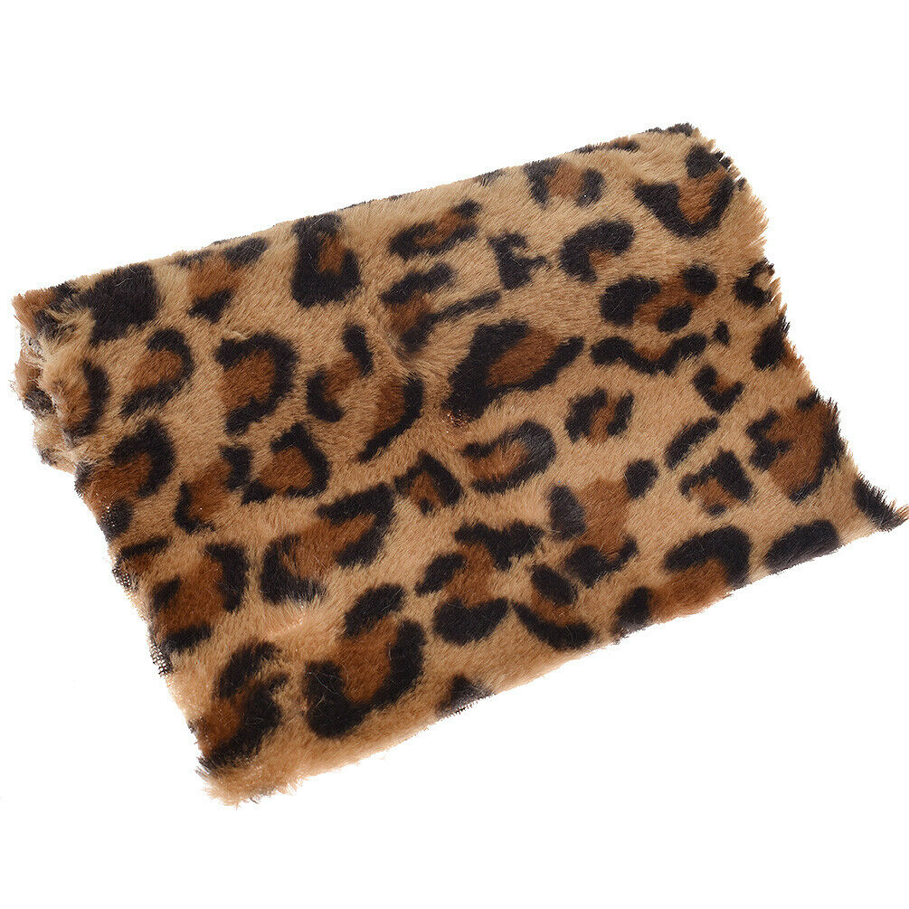 21x29cm Leopard Immitation Fur Fabric Bags Bows Sewing Material  DIY Accessories