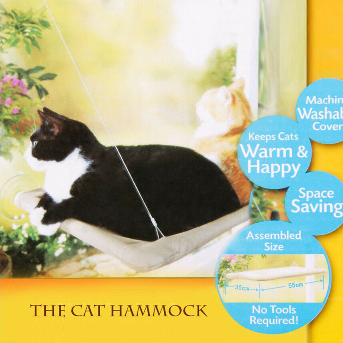 US Cat Puppy Window Mounted Basking Bed Pet Shelf Kitten Perch Seat High Hammock