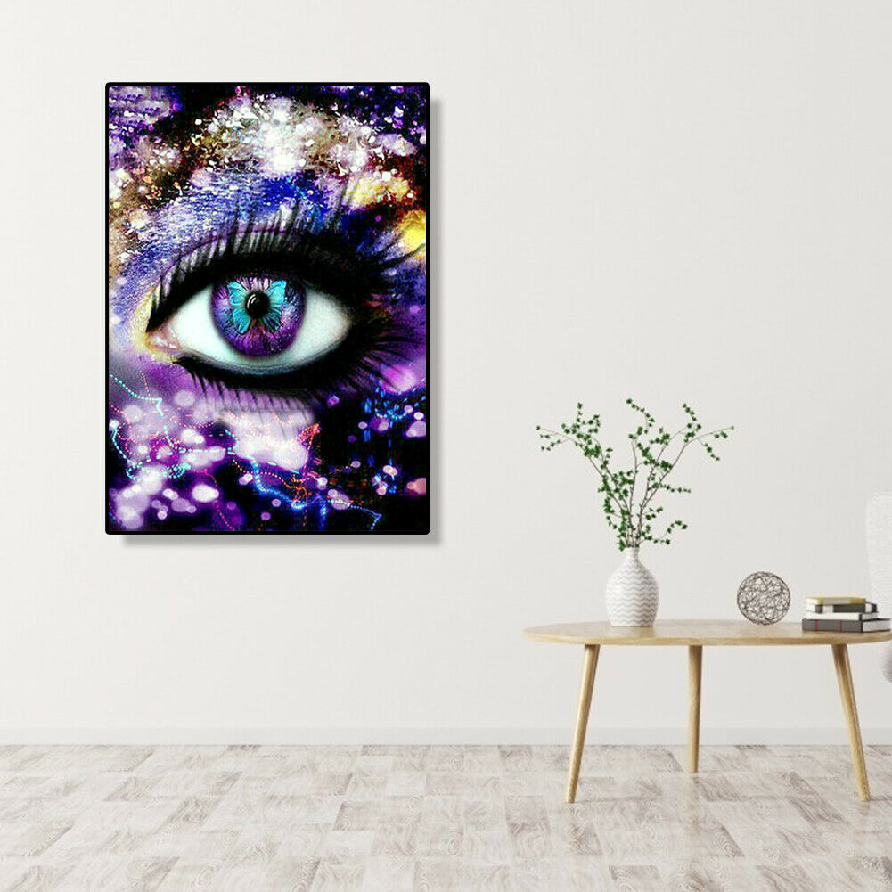 5D DIY Diamond Painting Full Drill Rhinestone Mosaic Kits Eyes Cross Stitch @
