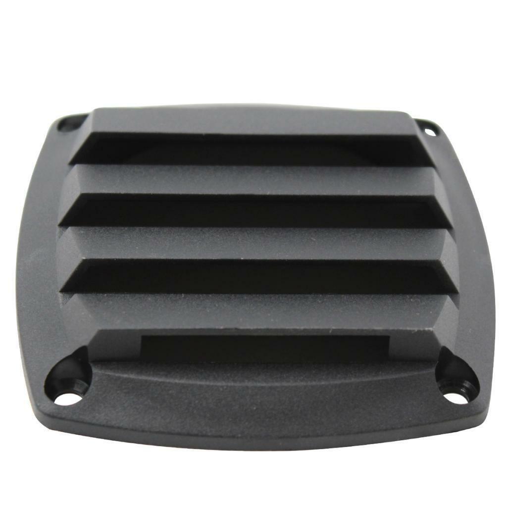 2x 3 Inch Black Plastic Louvered Vents Marine Boat Yacht Hull Air Vent