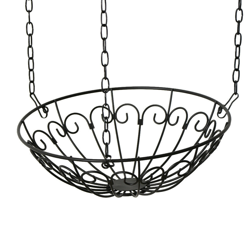 Iron Hanging Fruit Basket Vegetable Storage Organizer 3 Tier, Round, For Kitchen
