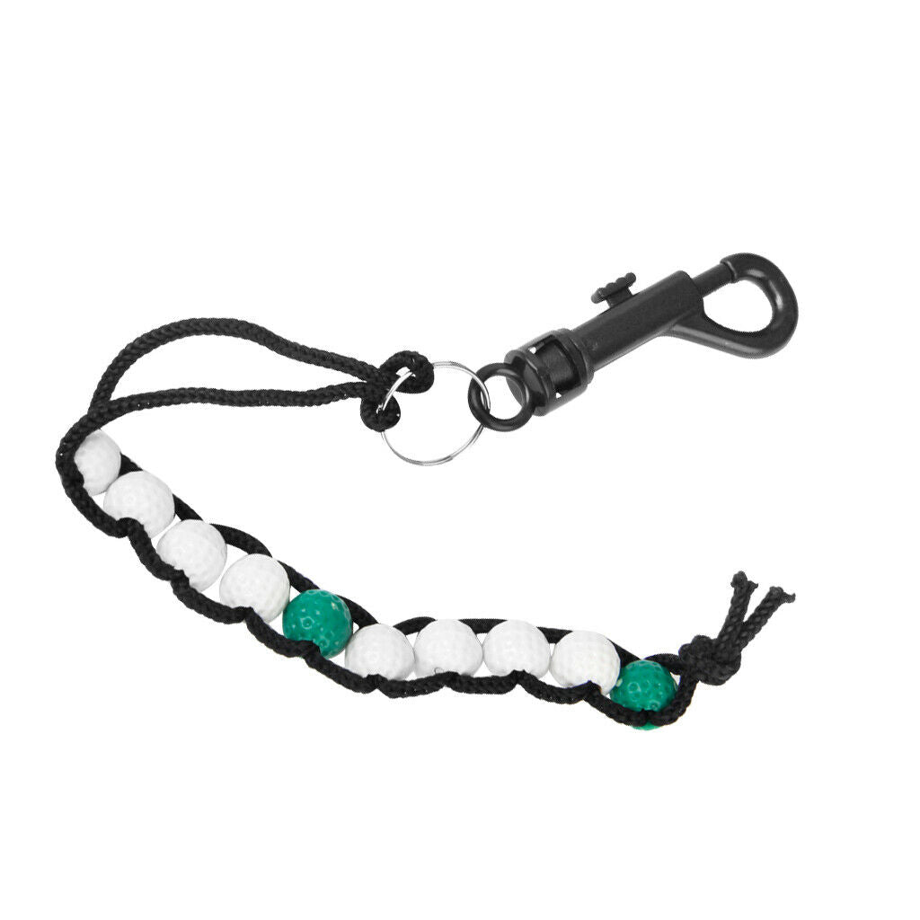 2x Golf Stroke Putt Ball Beads Score Scoring Counter Chain Club New