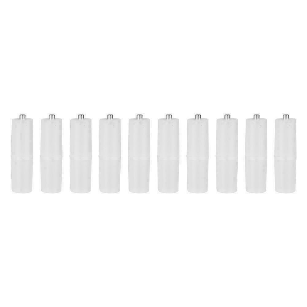 10Pcs Single Section AAA to AA Size Cell Battery Converter Adapter Please Holder