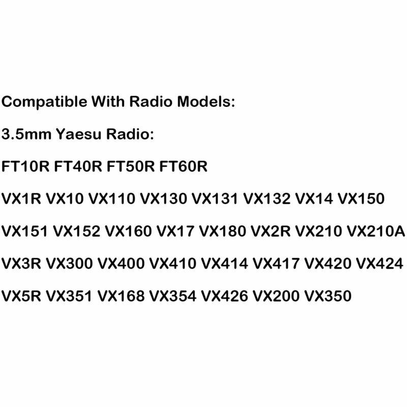 1X 3.5mm Single Ear PTT Behind the Head Headset For Yaesu VX1R VX168 Radio  AT2