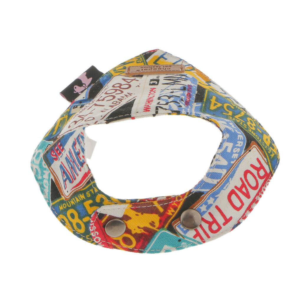Pet Dog Adjustable Neck Collar Dog Cat Bandana Neck Chief Scarf Saliva Towel