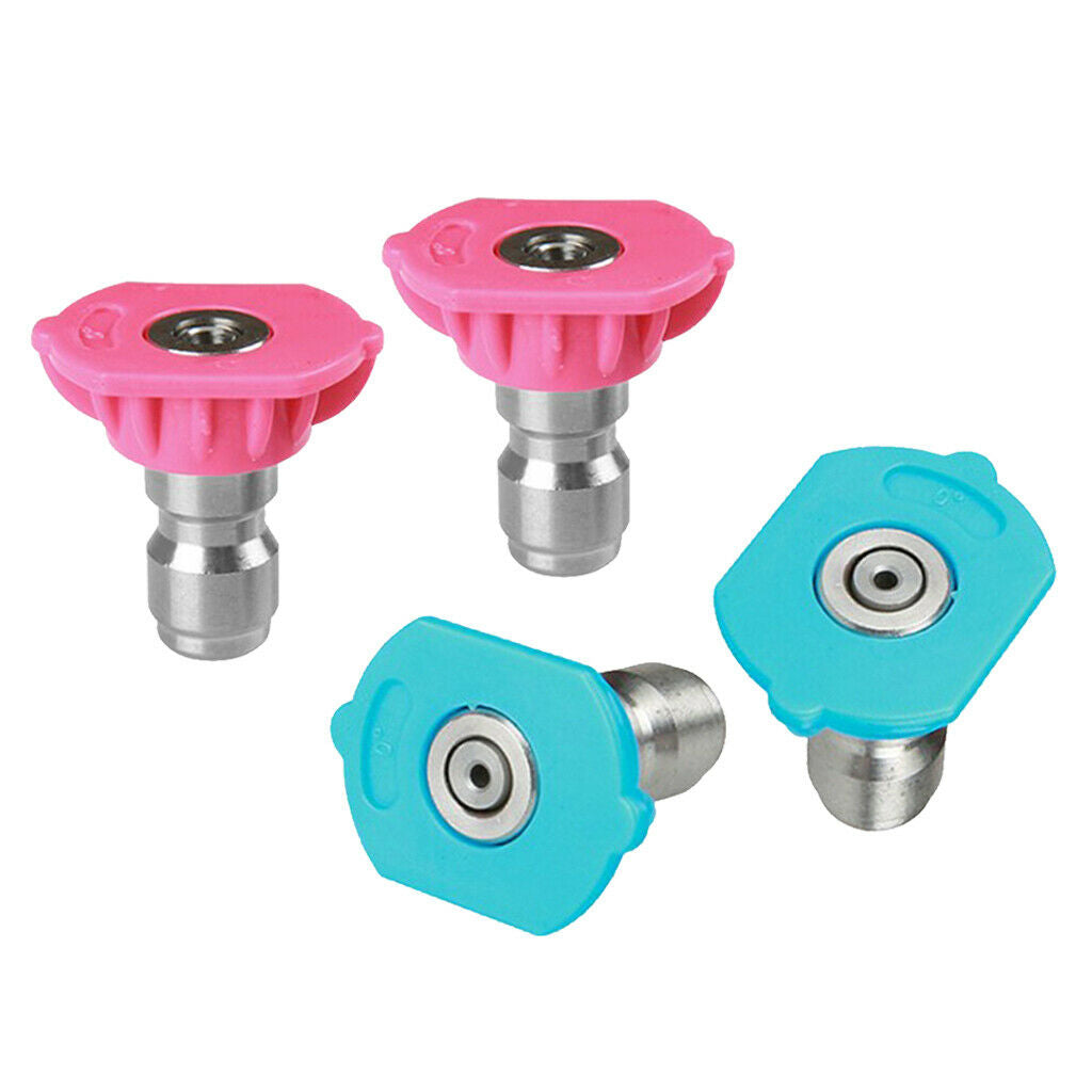 4x Soap & Rinse Jet Second Story Nozzle Tips For Power Washer Tool Set Kit