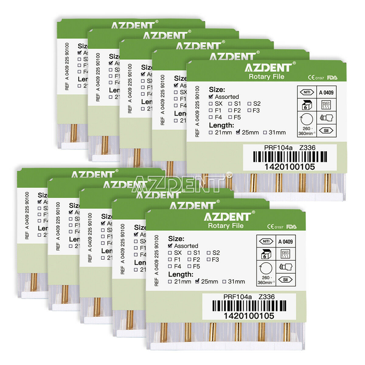 30 Kits Dental 25mm Rotary Heat Activated Endodontic Canal Root Engine Use File