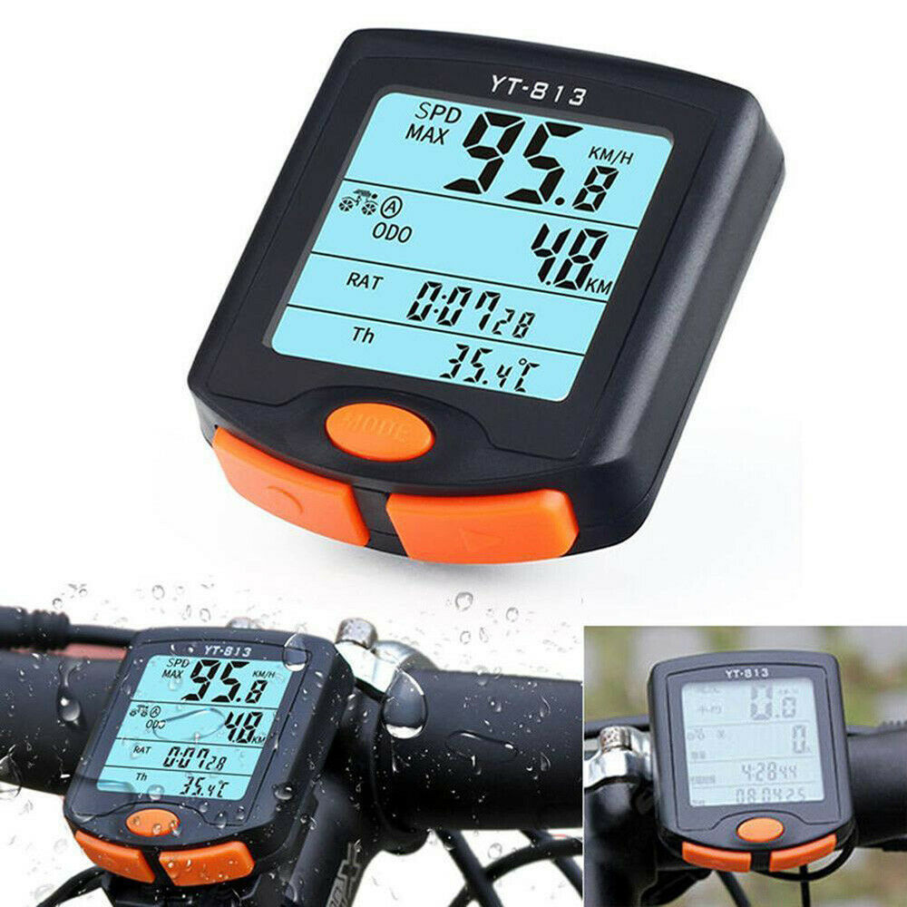 Motorcycle Bicycle Computer Speedometer Odometer Waterproof Multifunction Gauge