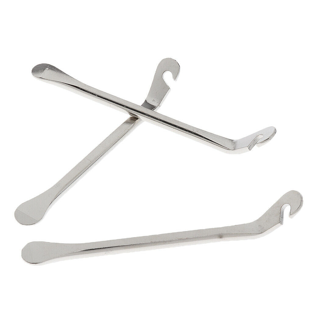 3 Pieces Metal Tyre Lever Set Bike Repair Opener Breaker Tool 12cm/4.72inch