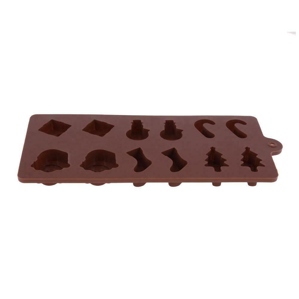 Christmas Silicone Cake Cookie Mold DIY Fondant Chocolate Baking Tool  @