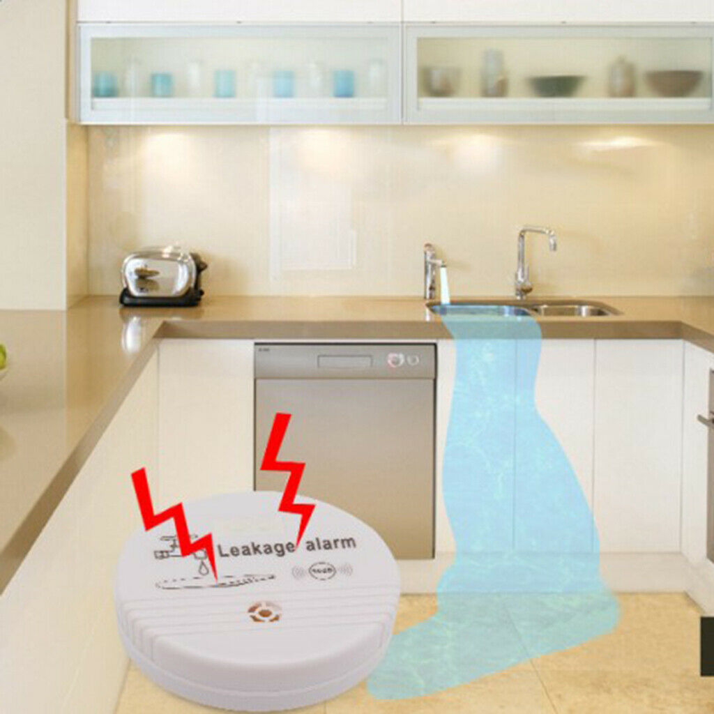 Water Alarm, with Extended Sensor Sensor for Water Leakage Detection, 120dB