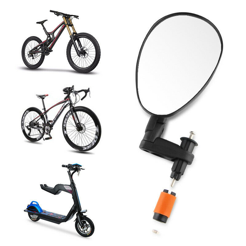 Bicycle Rearview Mirror 360Â° Wide-angle Convex Plane Handlebar Mirror with Light