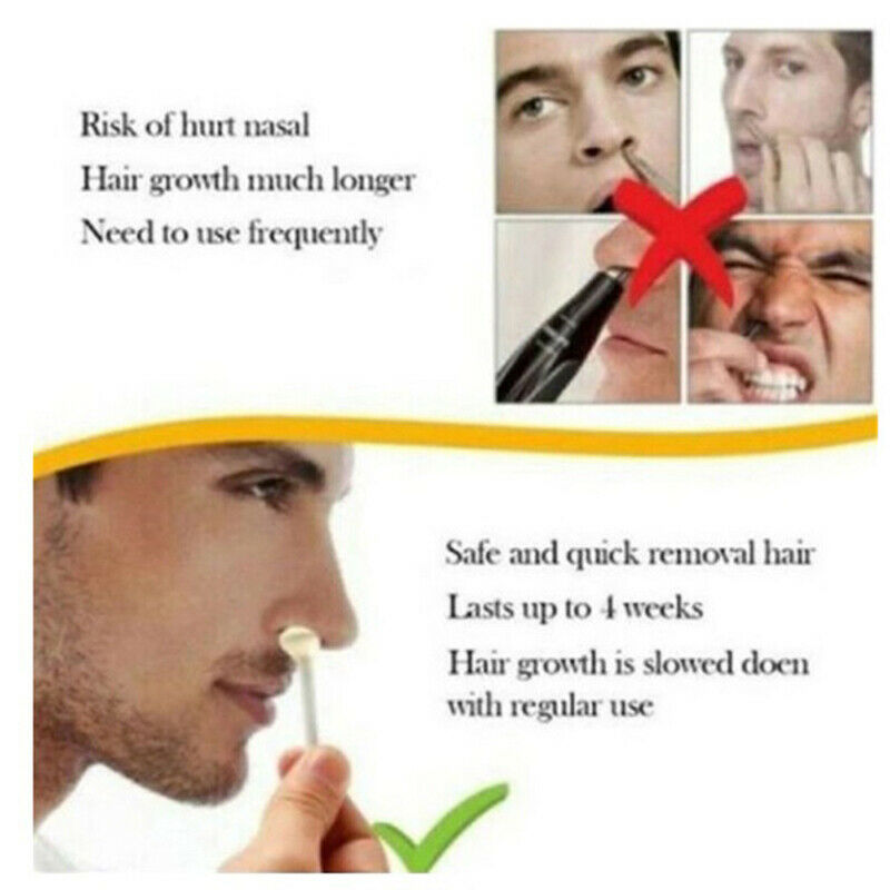 5Pcs Nose Ear Hair Removal Wax Sticks Beans Waxing Sticks Nasal Cleani.l8