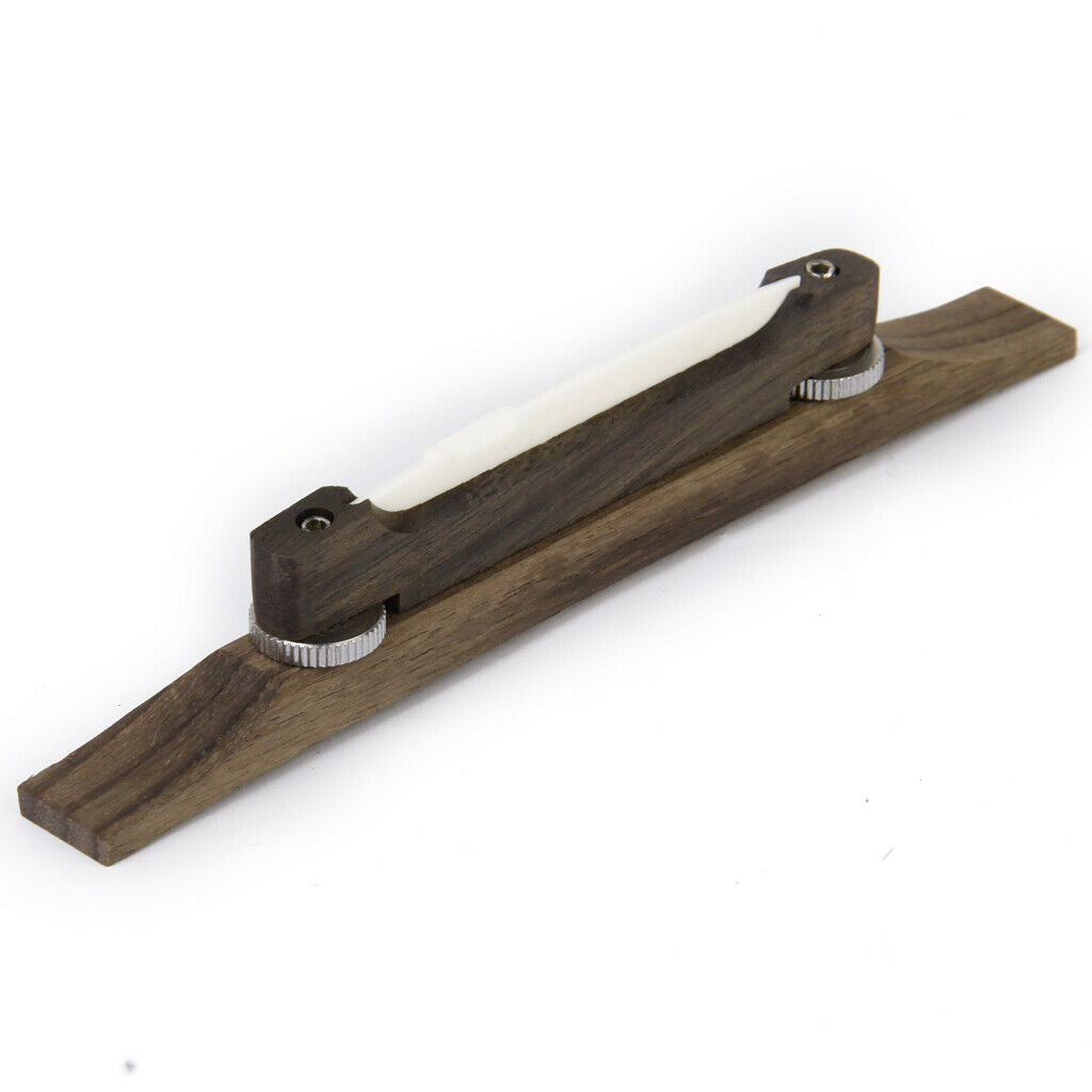 Rosewood Bridge W/ Bone Saddle Replacement Part For Archtop Jazz Guitar Luthier