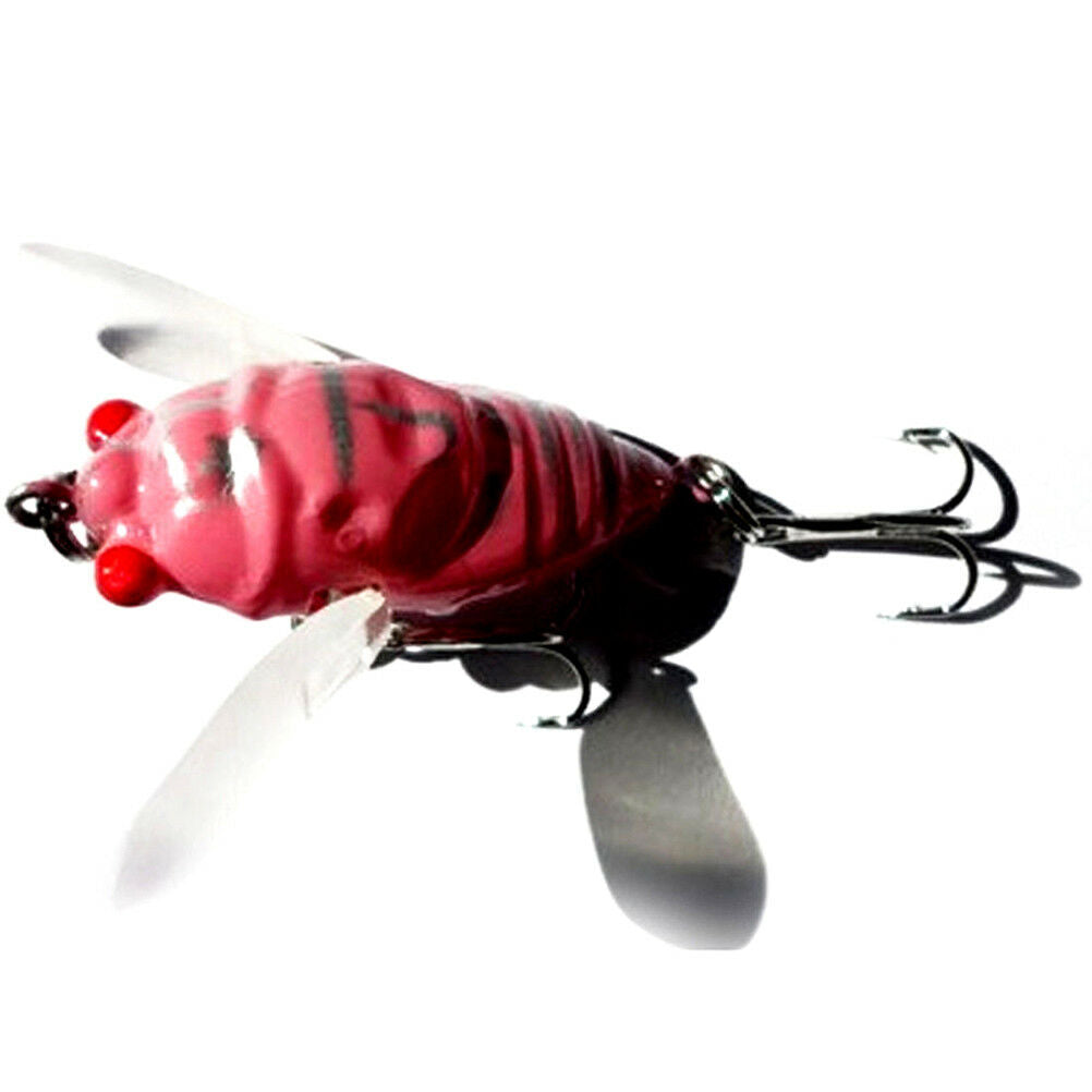 1Pc Cicada Bass Insect Fishing Lures 4Cm Crank Bait Floating Tackl.l8